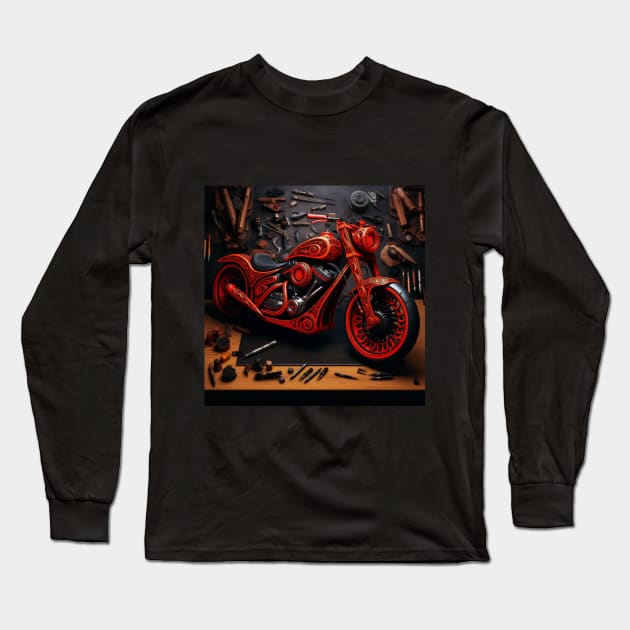 born to ride Long Sleeve T-Shirt by FehuMarcinArt